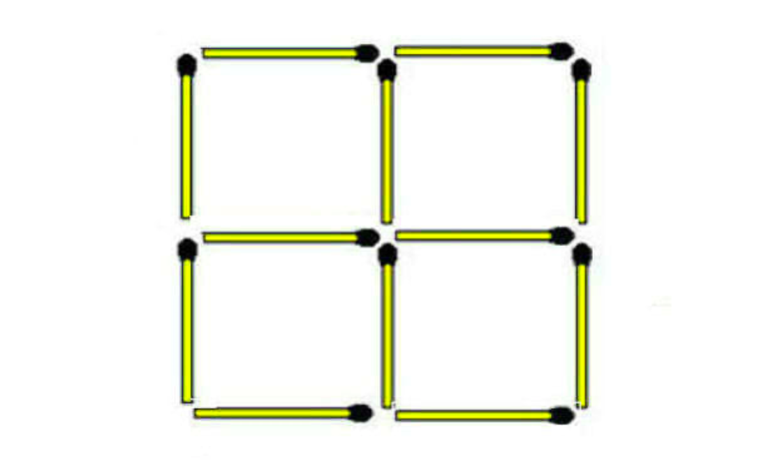 Из четырех 7 получить 7. Переложите две спички так чтобы получилось 7 квадратов. Переложите 2 спички так чтобы получилось 4 квадрата. Переложи 2 спички так чтобы получилось 5 равных квадратов. Переложите 2 спички так чтобы образовать 7 квадратов.